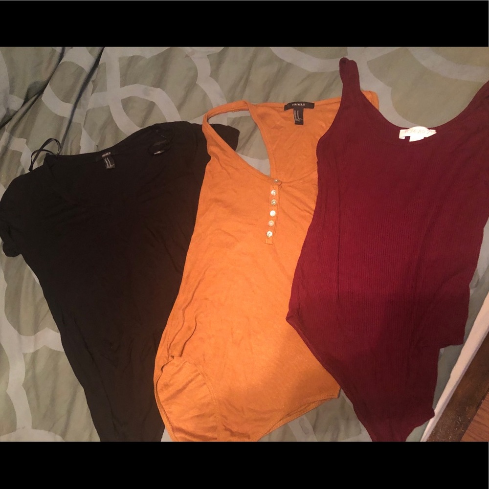 Forever 21 Bodysuit Lot of 3!!